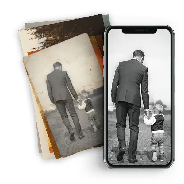 Detail van een oude foto